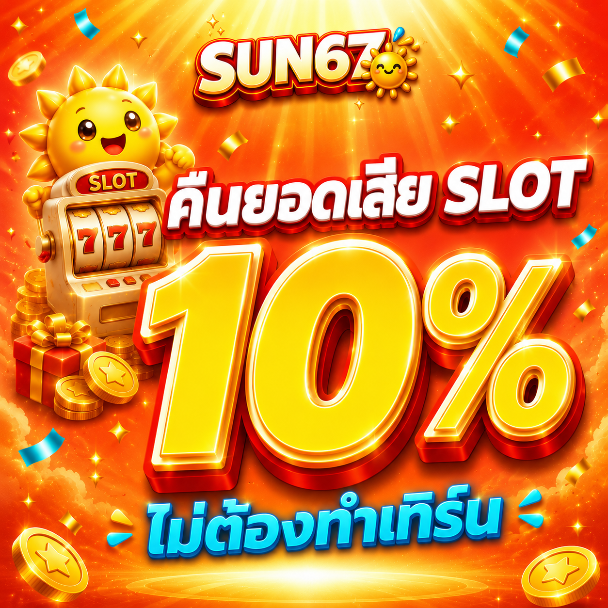 คืนยอดเสีย SLOT 10%