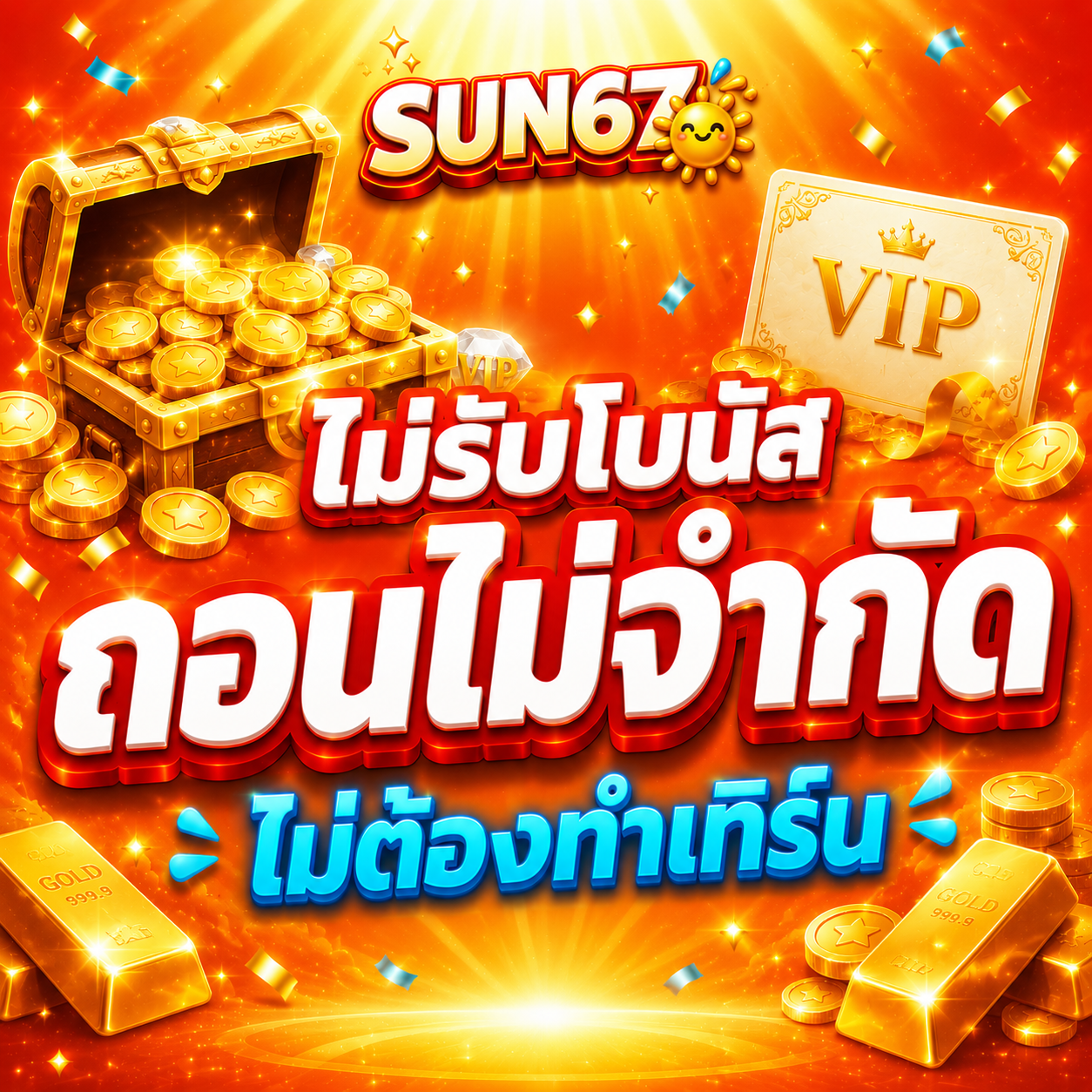 ไม่รับโบนัส ถอนไม่จำกัด